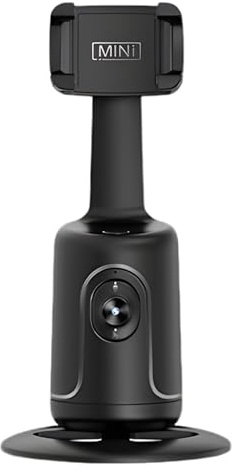 Automatisches Nachführstativ Für Handy | Automatischer 360-Grad-Dreh Handyhalter für Aufnahmen | Tischstativ Zubehör Für Bett Auto Hochzeit Fitness Kochen Urlaub Musik Spiel Filmen