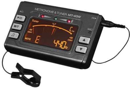 Fenteer Metronom-Tuner, Tongenerator, leicht, mit Stimmzählung, tragbar, 3-in-1, genau für Flöten-, Klarinetten- und Trompetenaufführungen