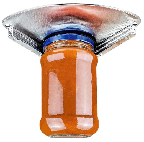 Acciaio inossidabile apribottiglie in acciaio strumento cucina tappo bottiglia impugnatura girevole ergonomica regolabile in metallo di varie dimensioni resistente palmare antiscivolo dispositivo
