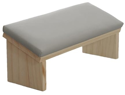 Maniküre-Armkissen – abgeschrägtes PU-Holz, Komfortkissen für S | Polierständer | Nageltisch Werkzeug für Durablle Techniker, durch Salontechniker