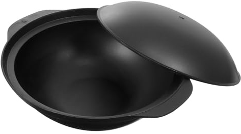 EPIGEIST Pentola in Alluminio Pressofuso Antiaderente 24 CM con Coperchio Casseruola Piccola per Riso al Pollo Brasato Resistente alle Alte Temperature per Cucina Casalinga