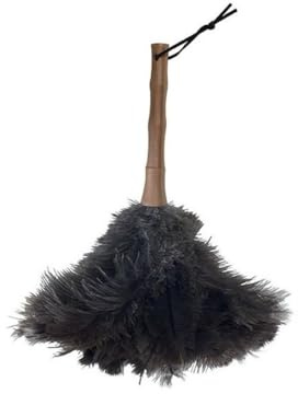 MSV Plumero EN Plumas DE Avestruz Mango Bambu 33CM