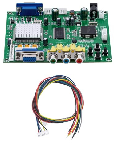 Mcbazel Arcade Game RGB/CGA/EGA zu VGA HD Video-Ausgabe-Konverterkarte für Monitor (CRT/LCD/PDP) oder Projektor