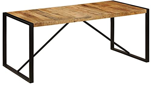 vidaXL Esstisch 180x90x75 cm Massivholz Mango