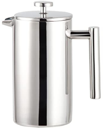 Daoyuan Kaffeebereiter French Press,304 Edelstahl Kaffeekanne Kaffeepresse,Doppelwandige Isolierung Und 3-Filtersieb,Einfache Reinigung,Mokkakanne Geeignet Für Camping,Kaffee Und Teepresse