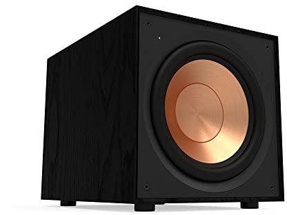 Klipsch R-101SW Black - Subwoofer attivo da 10 pollici di colore nero Amplificatore digitale 150 W/300 W