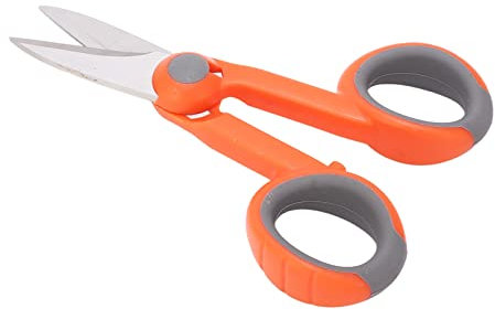 Optic Fiber Cable Cutter Scissors for Fiber Optic Shears Stainless Steel Electrical Shears Scissor with Wire Optical Fiber Cut with ABS Handler.