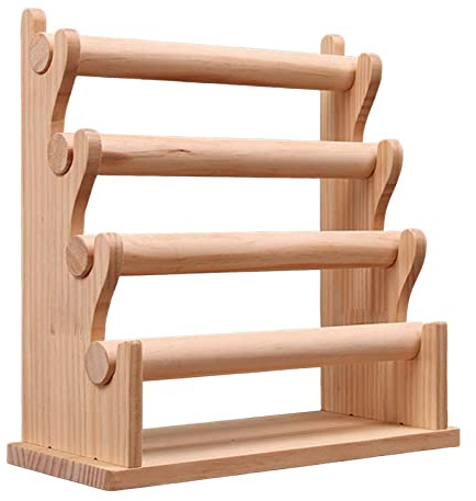 F Fityle Elegant Bracelet Holder Detachable Wooden Display Stand Rack for Tradeshow, 4 Layer