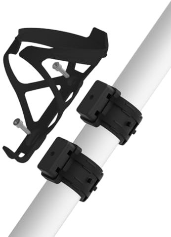 ZEFAL Pack Pulse B2 y Gizmo – Portabidon Pulse B2 con Soporte Adaptador Gizmo para Montar Un Portabidon Sin Tornillos - Negro