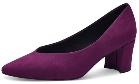 Marco Tozzi Damen Pumps Spitz Vegan, Rosa (Grape), 40 EU