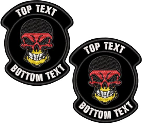 Benutzerdefinierte deutsche Militär Name Patch personalisierte gestickte | Anpassbarer Name Patches mit Hakenverschluss, Personalisierte taktische Moral bestickte Namen mit Deutschland Flagge Patch