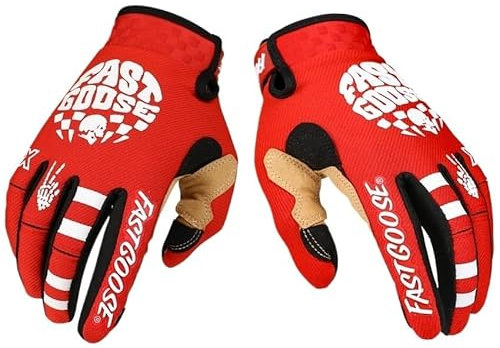 Motorradhandschuhe Herren Motorrad Reiten Fahrrad Handschuhe Touchscreen Motorrad Motocross GlovesMX MTB Off Road Racing Out Sports Radfahren Handschuh Motorradhandschuhe Damen ( Color : Gold , Size :