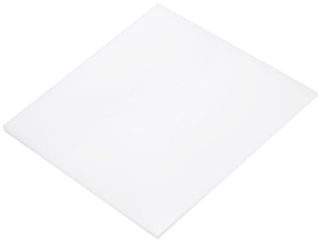DMiotech Feuilles en Plastique UHMW de 12 x 12 x 1/4 Pouce, Polyéthylène à Ultra Haut Poids Moléculaire, Planche de Polyéthylène Blanc Opaque pour l'Automobile, la Chimie, la Fabrication