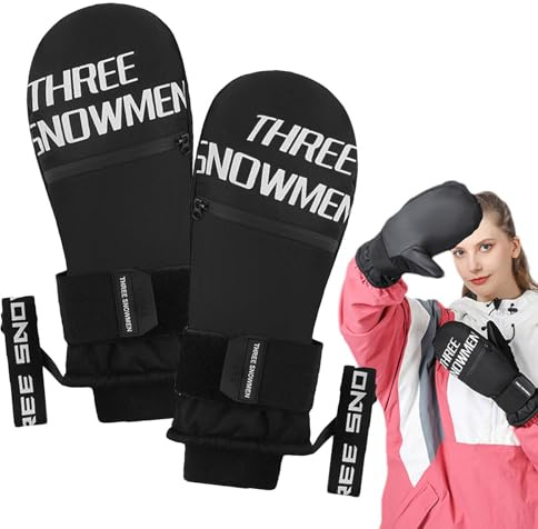 Tuxxjzm Snowboard Gloves Women Waterproof Touchscreen Insulated Windproof