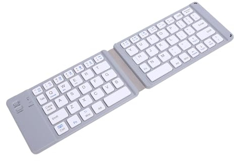 Foldbar Bluetooth -Tangentbord, Ultra Smal Vikbar Tangentbord, Tyst Typning, WL Bluetooth -resetangentbord för Android för Smartphone, Tablet och Laptop, PC