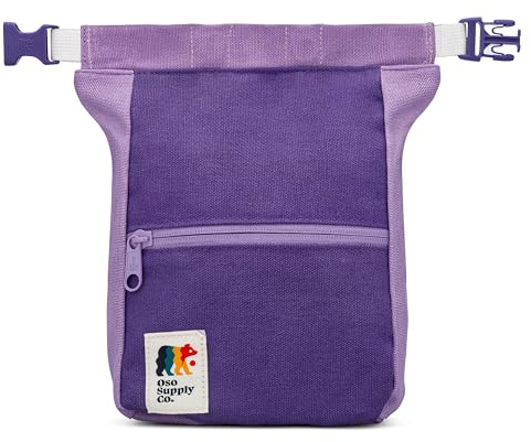 OSO Supply Co Kulshan Bouldereimer, große Kreide-Tasche zum Klettern, Kreidetopf mit magnetischem Roll-Down-Verschluss, Bürstenschlaufe, Reißverschlusstaschen für Kletterer