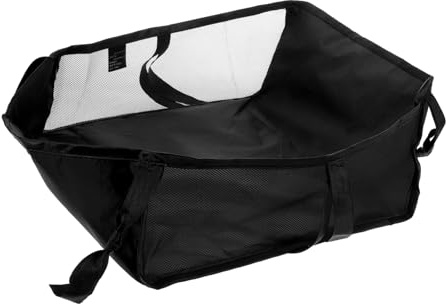 Yardwe Organizer lo Shopping Borsa Compatta Sotto Sedile per Passeggino in Poliestere Storage Baskets Nero Facile da Installare