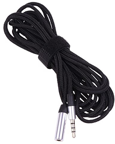 MISUVRSE Cavo di prolunga per cuffie da 3,5 mm, 4 poli, da maschio a femmina, cavo di prolunga per cuffie da gioco per telefoni