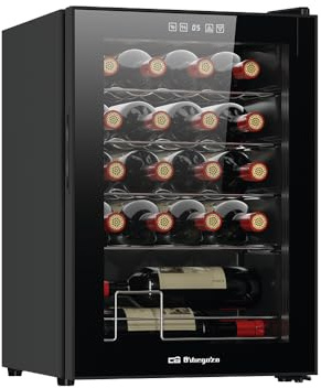 Orbegozo Vinoteca con compresor VCO 2000, volumen 53 litros capacidad para 20 botellas, refrigeracion por compresor, temperatura 5-18º, clase G, R600a