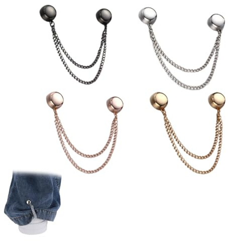 8 Pack Magnetic Clothing Clips for Women, Strong Magnetic Hijab Pins & Scarf Holder, Secure Fabric Gripper for Dresses, Tops, Sleeves, Skirts - Fashion Accessory Kit​