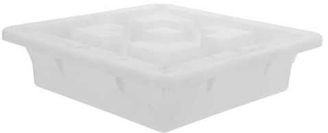 FUTUREORYY Moule à Briques Creuses en Ciment Réutilisable 20x20x6 Cm, Coffrage pour Pavés en Béton Extérieur, Moulage Mural Solide pour Bordure Jardin et Aménagement Paysager