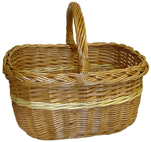 Panier lucette osier buff filet blanc