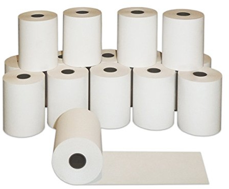 10 Stk. Thermorollen | 57x25x12 mm Ø45mm | Länge: 25 m | BPA frei | für EC Cash Geräte Rollen | Thermopapier made in Germany | HUTNER