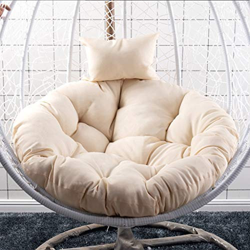 Hängen Ei Hängestuhl Kissen Pad Dicke Schaukel Sitzkissen mit Kissen Runde Schaukelstuhl Kissen for Terrasse Kein Stuhl Durchmesser 105 cm (41 Zoll) (Color : G)
