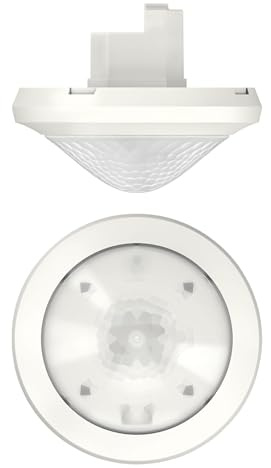 Theben 2080530 theRonda S360 Slave UP WH rilevatore di presenza | incasso a soffitto, versione Slave per theRonda-Master, area di rilevamento circolare 360°, 8 m/50 m², bianco