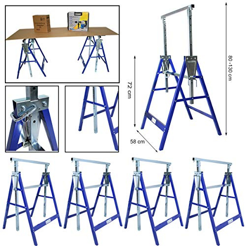 HELO Gerüstbock höhenverstellbar Arbeitsbock Klappbock Stützbock Böcke je 200 kg 4 x A1