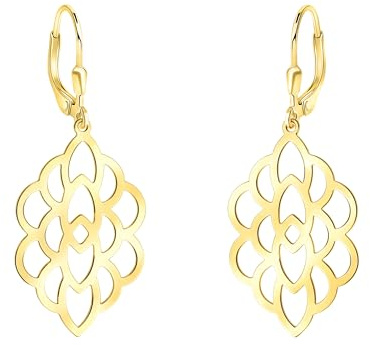 SOFIA MILANI - Damen Ohrringe 925 Silber - vergoldet/golden - Ornament Ohrhänger - 20946