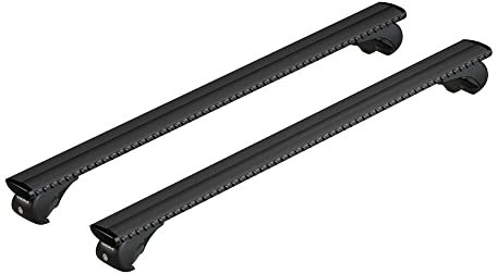NORDRIVE N15090 Silenzio Black Rail, Set Completo Barre portatutto in Alluminio - M - Evos RA