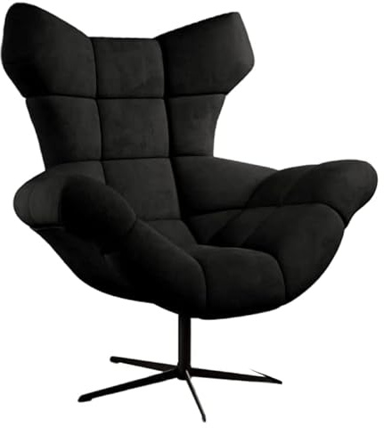 DomiMeble Drehsessel Wohnzimmer Sessel Sensi Ohrensessel XXL Egg Chair - solide und bequem großer Stuhl - Beständigkeit gegen Schmutz und Beschädigung - 360 Grad drehbar - 104 x 84 x 119 cm