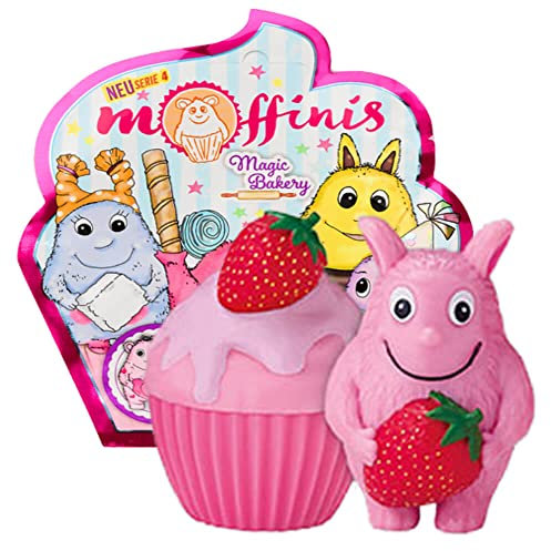 Generisch Blue Ocean Moffinis Figur Sammelfigur Serie 4 - Magic Bakery - Moffini Muffin Monster - Figur Rubi