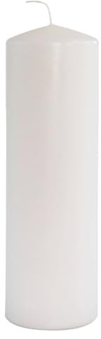 EWA Kerzen Ebersbacher Kaminkerze, Weiß, (Ø x H) 80 x 250 mm