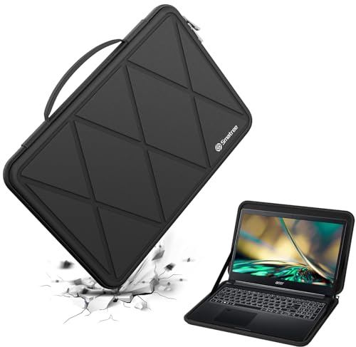 Smatree Hard Eva Skyddsfodral kompatibel med 15,6 tum Acer Aspire 3D 15 SpatialLabs Edition Laptop A3D15-71GM-79ZM, för Nitro V 15 bärbar speldator ANV15, för Acer Aspire 7 Laptop A715 (X8277)