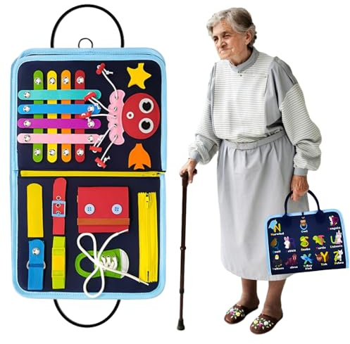 Couverture sensorielle pour personnes âgées, activités de démence pour adultes, Alzheimer et perte de mémoire, soulage l'anxiété et améliore la stimulation mentale