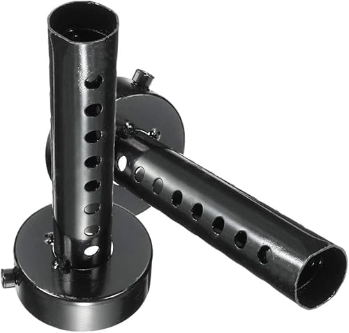 Motorrad Auspuff Schalldämpfer, KACEPAR 48mm DB Killer Schalldämpfer Schalldämpfer, Universal Auspuff Schalldämpfer Noise Canceller, Dosenschalldämpfer Abnehmbarer Schalldämpfer, schwarz, 2 Stück