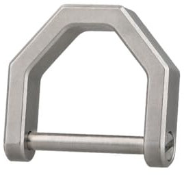 Titanium D Rings,TC4 Titanium D-Shaped Car Key Ring Car Fob Key Chain Holder for Home Car Keys