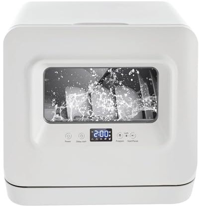 Taygate Lavavajillas Automático Lavavajillas de encimera Lavavajillas portátil Lavavajillas de encimera Comfee Tipo espray automático de 360 ​​Grados