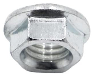 2/5/10/20 STÜCKE M3 M4 M5 M6 M8 M10 M12 304 Edelstahl Kohlenstoffstahl Farbe Zine Sechskantflanschmutter Sechskanteinsatz Kontermutter Selbstsichernde Kontermutter(White Zinc Steel,M8 5pcs)
