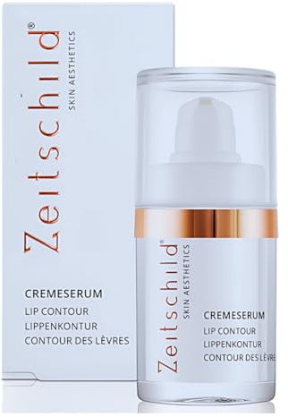 Zeitschild Lippenkontur Cremeserum 15 ml – für mehr Volumen & Definition | pflegendes Lippenserum mit Hyaluron, Peptiden & Nelkenextrakt, ohne Parfüm, Silikone & Konservierungsmittel