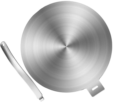 TOYZFRIENDY Plaque Adaptatrice Pour Induction En Acier Inoxydable 30 Cm Compatible Gaz Diffuseur De Chaleur Alimentaire Pour Préparation Rapide