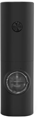 Macinino per cereali, Macinasale e pepe elettrico automatico con luce a LED, set di macinaspezie(Noir)