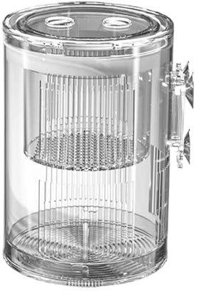 Boîte d'élevage pour aquarium – Incubateur de frites | Séparateur d'aquarium – Conception de cylindre compact, produit d'élevage isolé en toute sécurité et utilisation en écloserie domestique de creve