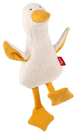 sigikid Ente Plüschtier Bio Kapok Füllung Baby Geschenk nachhaltig | Natural Friends - Stofftiere aus natürlichen Materialien Baumwollfrottee und Kapokfaser Füllung