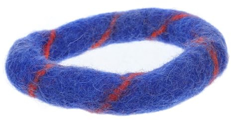 GANAZONO Lila Klangschalenkissen aus Wollfilz Rundes Klangschalen Pad mit Vintage Design und Praktischer Langlebiger Nutzung für Meditation und Yoga