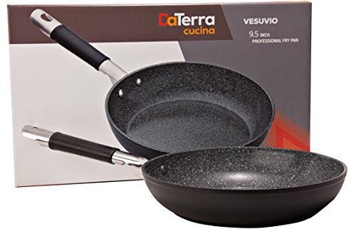 DaTerra Cucina 24,1 cm große Antihaft-Pfanne, hergestellt in Italien, proprietäre ungiftige Keramikbeschichtung ohne PTFE, Cadmium, Blei oder PFOA, perfekte Pfanne für den inspirierten Hobbykoch,