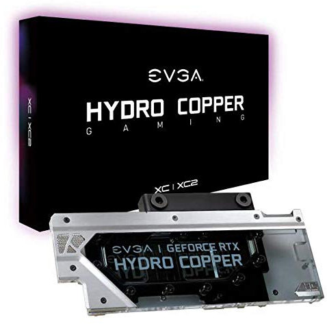 EVGA 400-hc-1189-b1 Watercooling XC/XC2 Hydro Copper GeForce RTX 2080 Grafikkarte, Schwarz