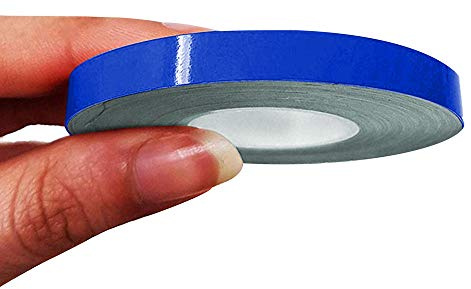 4R Quattroerre.it 10484 Trim Stripes Klebestreifen für Autos, Blau, 7 mm x 10 mt